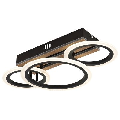 Sort design loftlampe metal, Benedicte, 21W, white switch LED