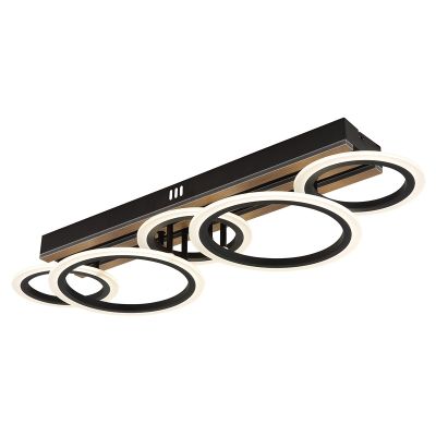 Sort design loftlampe metal, Benedicte, 34W, white switch LED