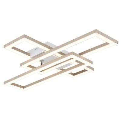 Brun design loftlampe plast, Wassim, 24W, white switch LED