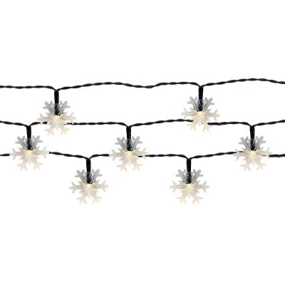 Snefnug solcelleledning havebelysning 50 LED varm hvid