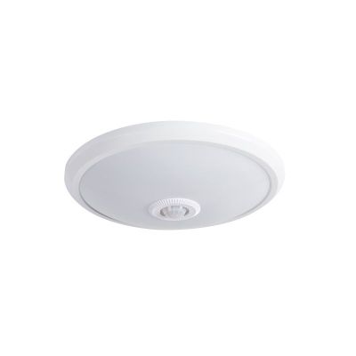 Plast loftslampe med sensor hvid, Leopold, 14W, 4000K LED