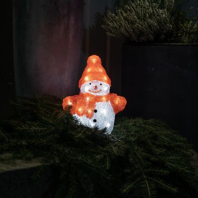 Snemand med rød hat, 22,5 cm