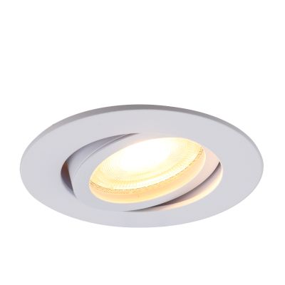 Aluminium indbygningsspot hvid, Abbigail