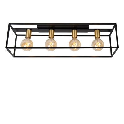 Guld loftlampe modern, Ruben