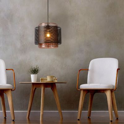 Sort pendler lampe modern, Orrin