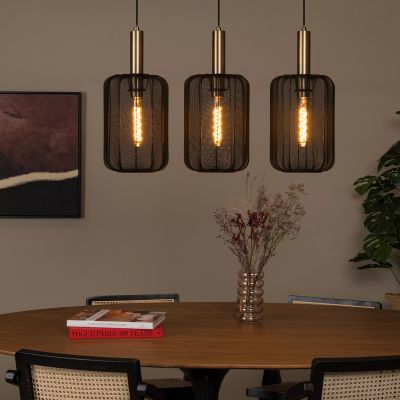 Sort pendler lampe modern, Corina