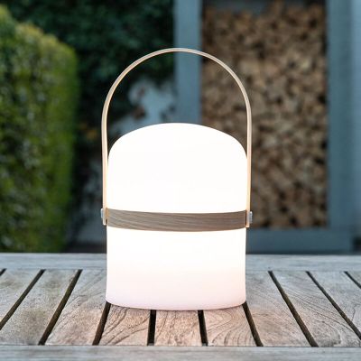 Hvid udendørslampe modern, Joe, 3W, 2700K LED, IP44, med brytare