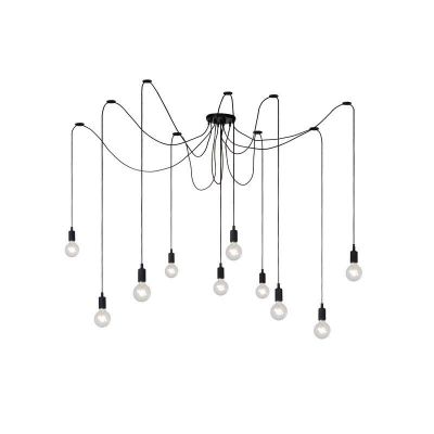 Sort pendler lampe modern, Fix