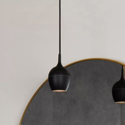 Sort pendler lampe badeværelse modern, Preston, IP44
