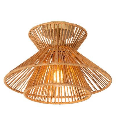 Rattan loftlampe brun, Tasman
