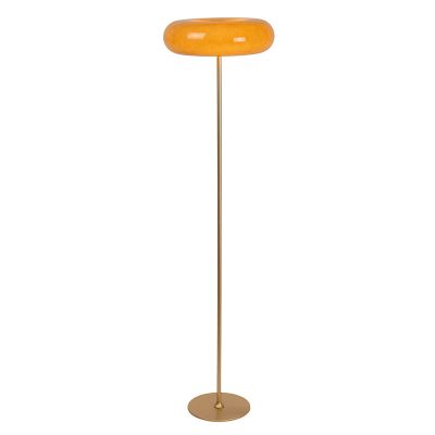 Taupe gulv lampe retro, Sentino, med brytare