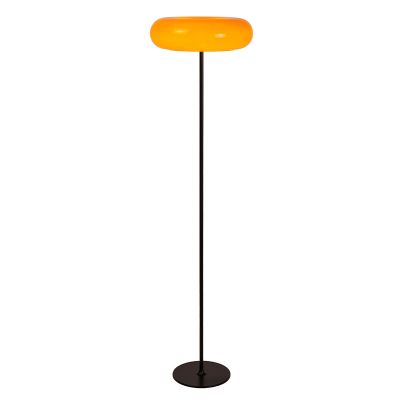 Orange gulv lampe retro, Sentino, med brytare