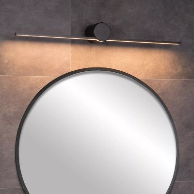 Sort væglampe modern, Mizar, 6W, 2700K LED, IP44