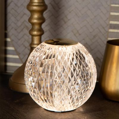 Gennemsigtig bordlampe modern, Cintra, 1,5W, 2700K LED, 3 trins lysdæmper