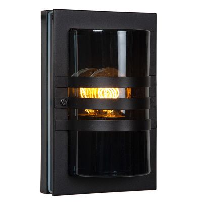 Sort udendørslampe modern, Privas, IP44
