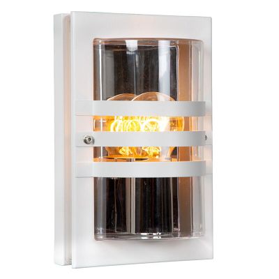 Hvid udendørslampe modern, Privas, IP44
