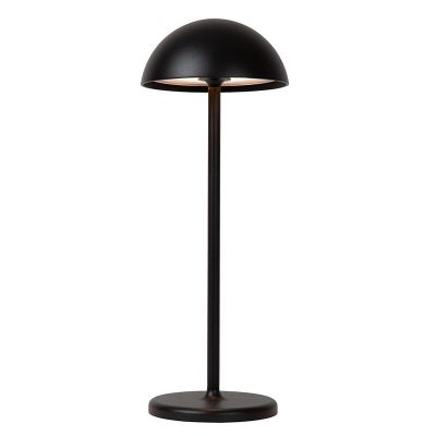 Sort udendørs bordlampe retro, Joy, 1,5W, 3000K LED, IP54, med beröringsdimmer