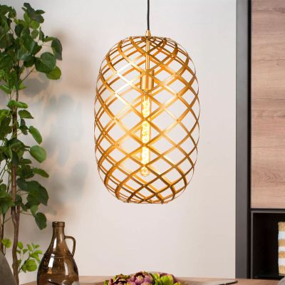 Guld pendler lampe modern, Wolfram