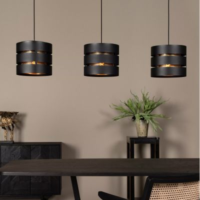 Sort pendler lampe modern, Rosas