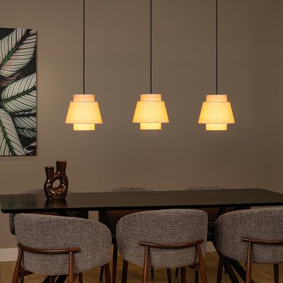 Beige pendler lampe japandi, Tribute