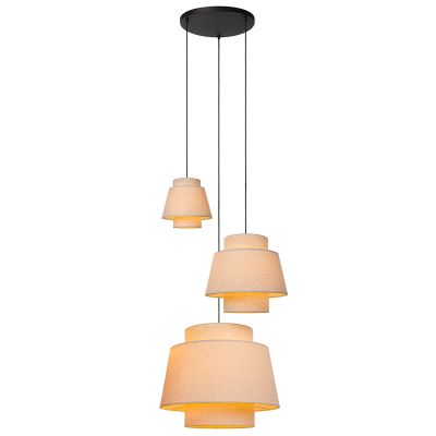 Beige pendler lampe japandi, Tribute