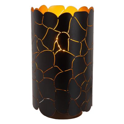 Sort bordlampe modern, Almelo, med brytare