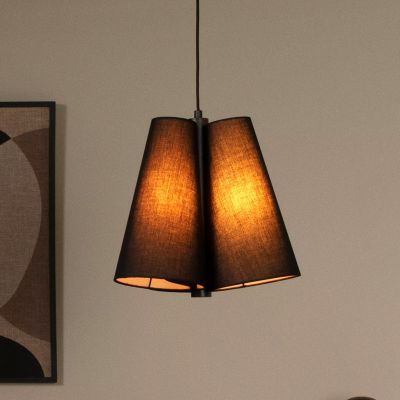 Sort pendler lampe stof, Gregory