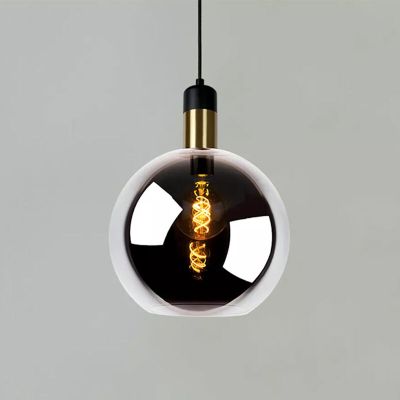 Grå pendler lampe vintage, Julius