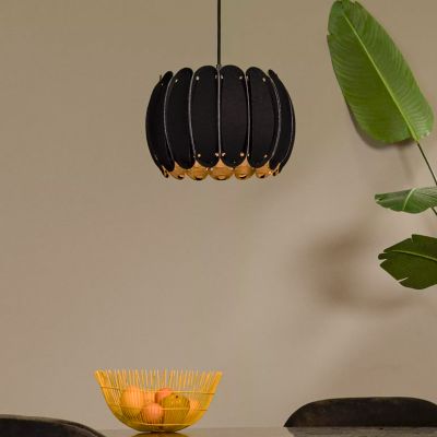 Sort pendler lampe modern, Spencer