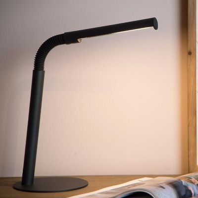 Sort skrivebordslampe modern, Gilly, 3W, 2700K LED, med brytare