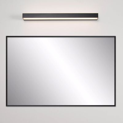 Sort væglampe badeværelse modern, Alexa, 8W, 3000K LED, IP44