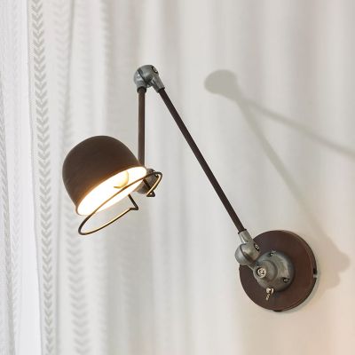 Rustfarvet væglampe industri, Honore, med brytare