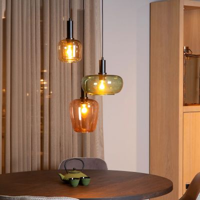 Multi-Farvet pendler lampe retro, Ilona