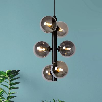 Grøn pendler lampe retro, Tycho