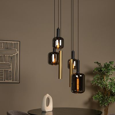 Sort pendler lampe modern, Joanet