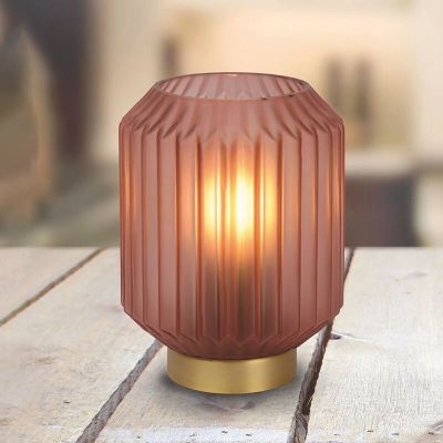 Guld bordlampe klassisk, Sueno, med brytare