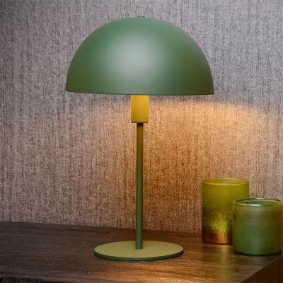 Grøn bordlampe modern, Siemon, med brytare