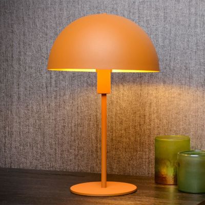 Gul bordlampe modern, Siemon, med brytare