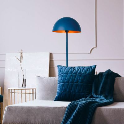 Blå gulv lampe modern, Siemon, med brytare