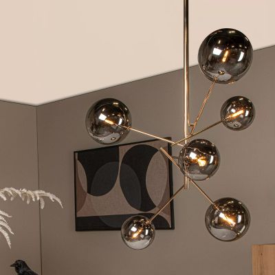 Guld pendler lampe modern, Alara