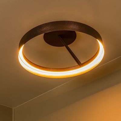 Bronze plafond modern, Leonard, 35W, 3000K LED, 3 trins lysdæmper