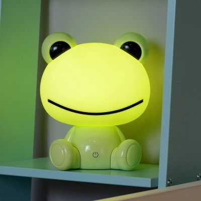 Grøn bordlampe til børneværelse, Dodo Frog, 3W, 4000K LED