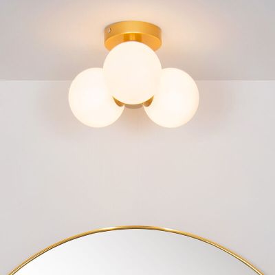 Guld loftlampe badeværelse modern, Trudy, IP44