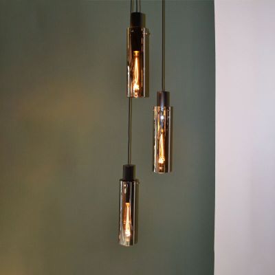 Grå pendler lampe modern, Orlando