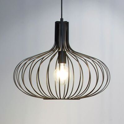 Sort pendler lampe retro, Manuela