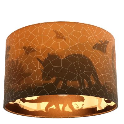 Modern loftlampe til børneværelse orange, Dino