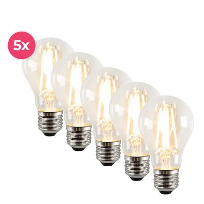 5-pak dæmpbar Yona E27 A60 LED pære, 2700k, 4w