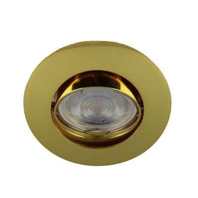 Guld modern mini indbygningsspot aluminium, Lenx