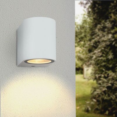 Aluminium udendørslampe hvid, Corina, IP44