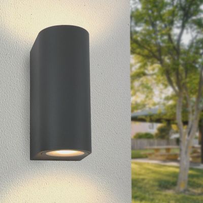 Aluminium udendørslampe antracit, Corina, IP44